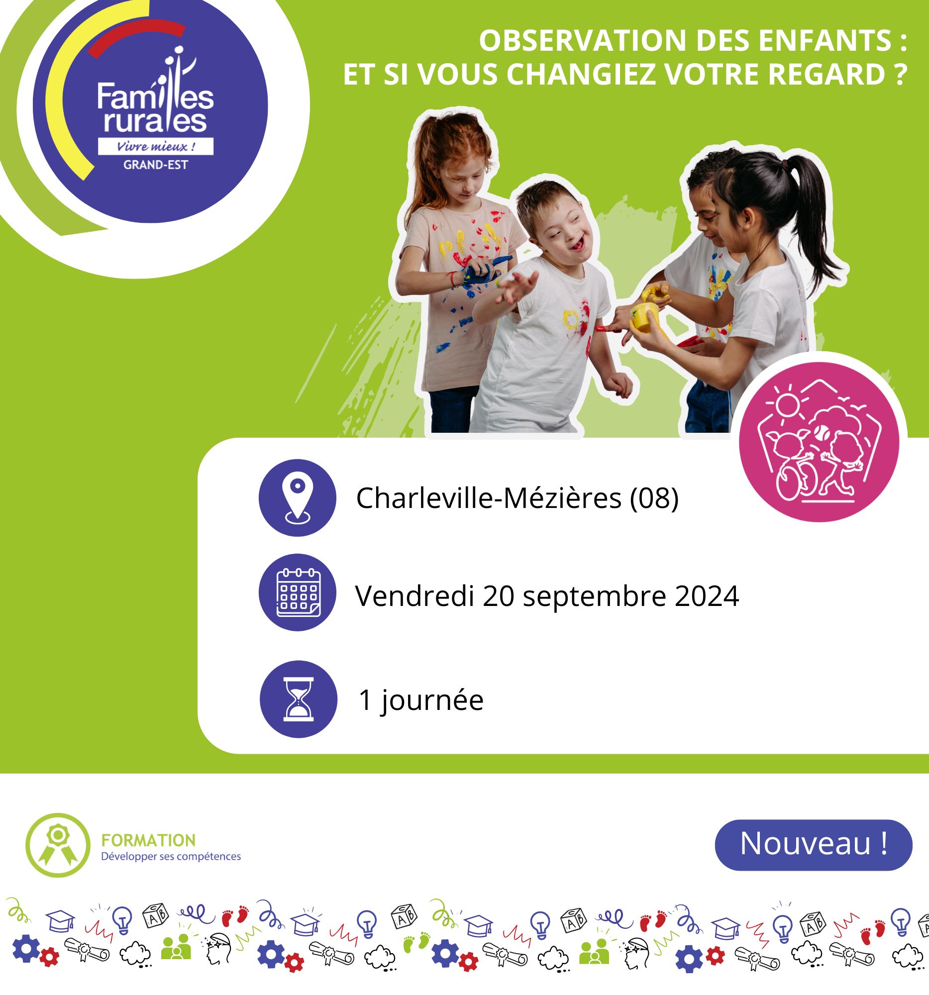 Formations Professionnelles Enfance 2024 | Familles Rurales Fédération ...